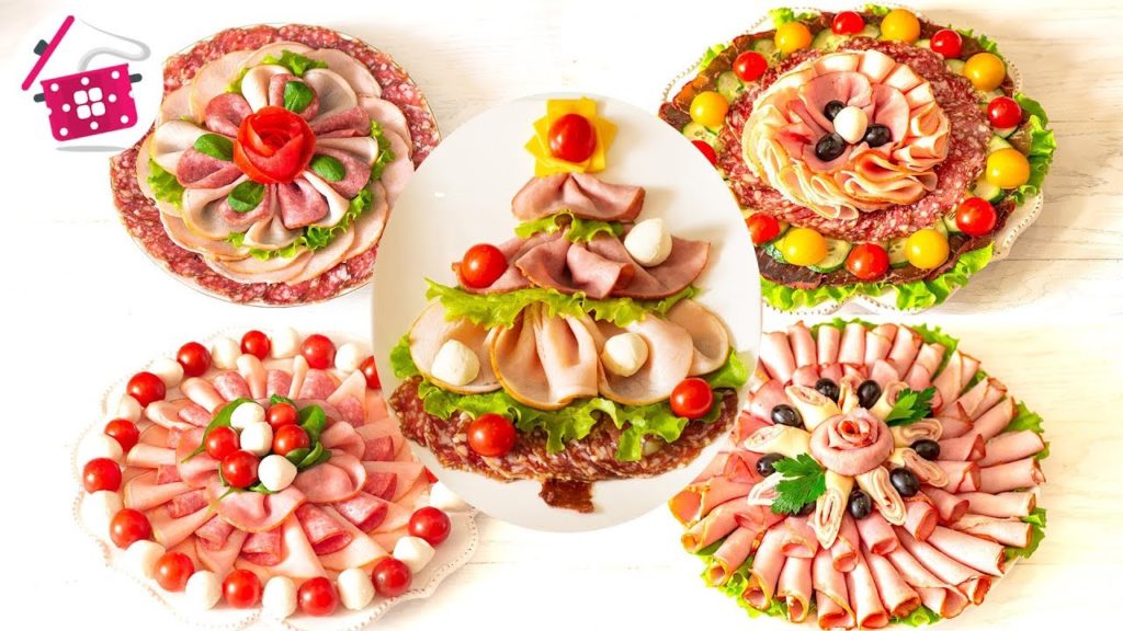 5 Красивых Мясных Нарезок на Праздничный Стол! Готовим дома