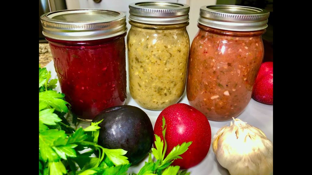Соус ТКЕМАЛИ  на зиму 3 рецепта. Вкуснейшая Грузинская Кухня. 3 разных вкуса для любых блюд.