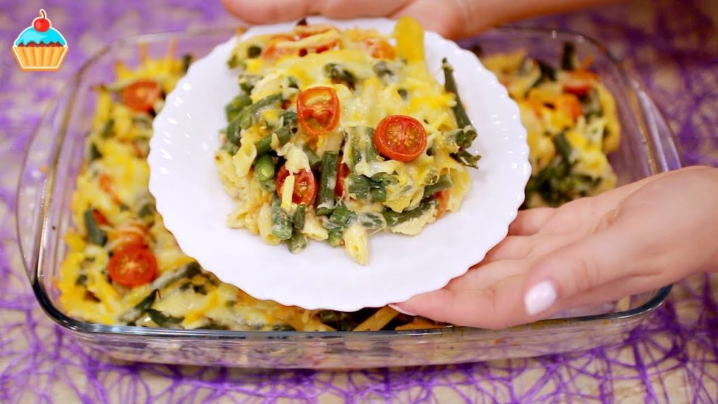 Вкусный УЖИН БЕЗ МЯСА. Запеканка из стручковой ФАСОЛИ.