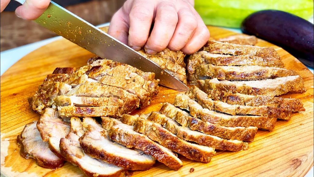 Жареная свинина на гриле - Очень вкусно!