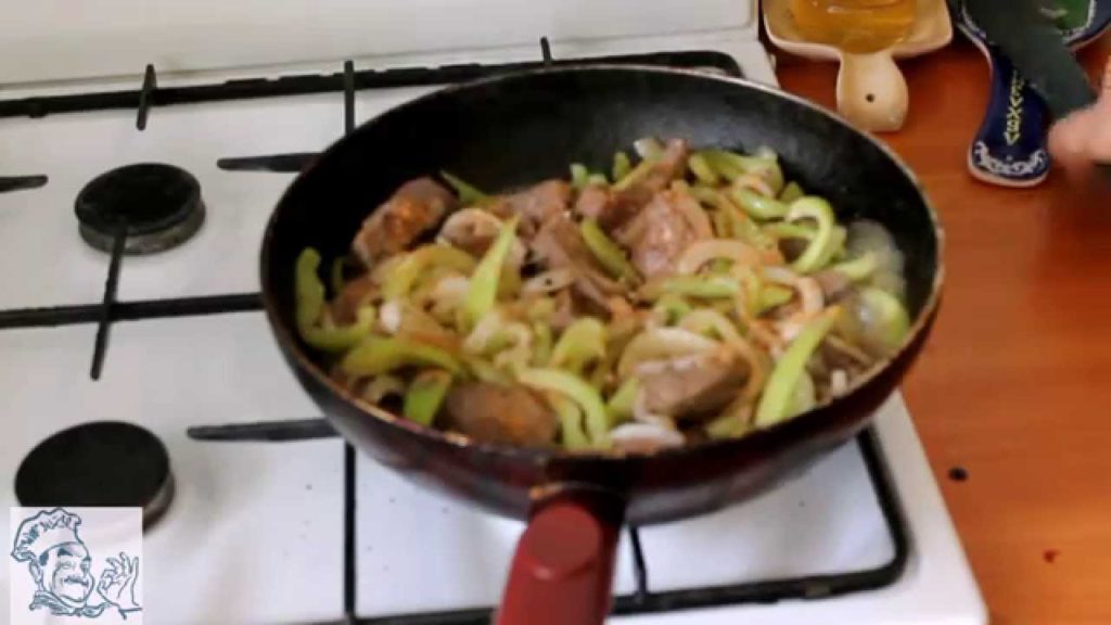 Телячья печень по Аджарски