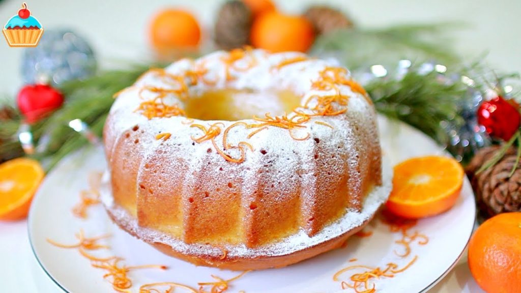 ВОСХИТИТЕЛЬНЫЙ МАНДАРИНОВЫЙ КЕКС! Рецепт. Новогодняя или Рождественская выпечка.