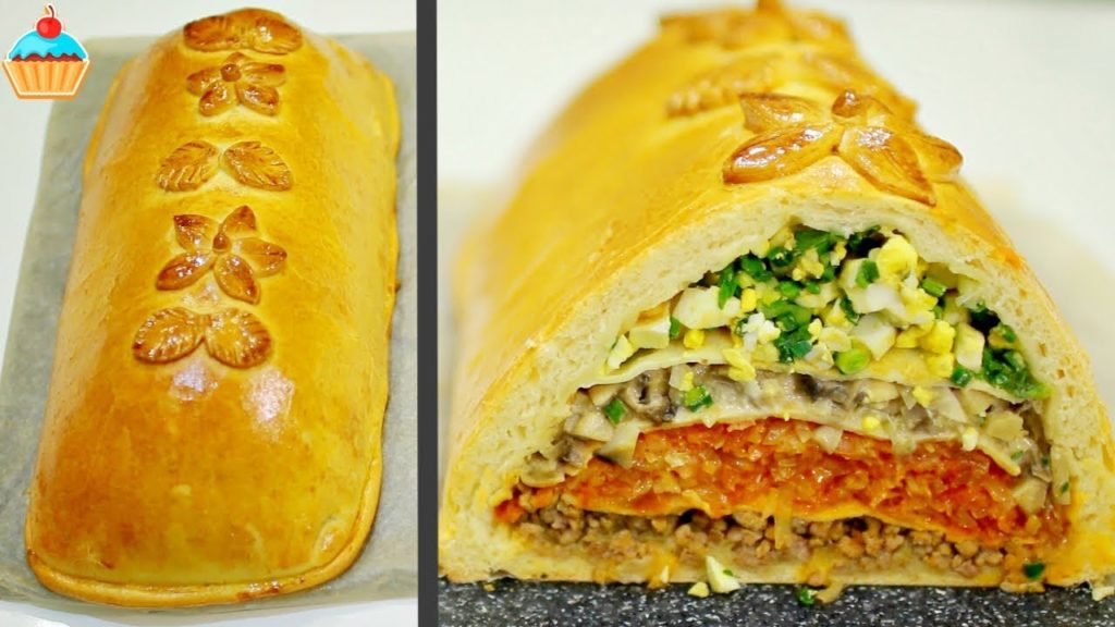 Пирог Кулебяка с мясом, капустой, грибами и яйцом - ну, оОчень вкусный! Пирог Кулебяка с мясом, капустой, грибами и яйцом - ну, оОчень вкусный!