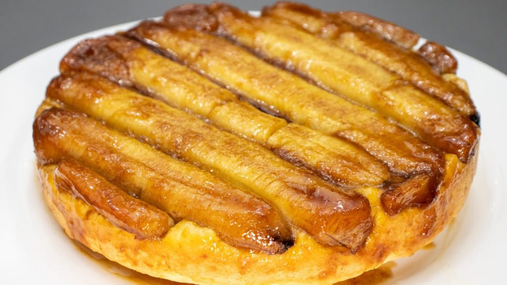 Это БЕЗУМНО ВКУСНО! Необычный ПИРОГ-ПЕРЕВЁРТЫШ С БАНАНОМ и КАРАМЕЛЬЮ | Тарт-татен ПРОСТОЙ РЕЦЕПТ