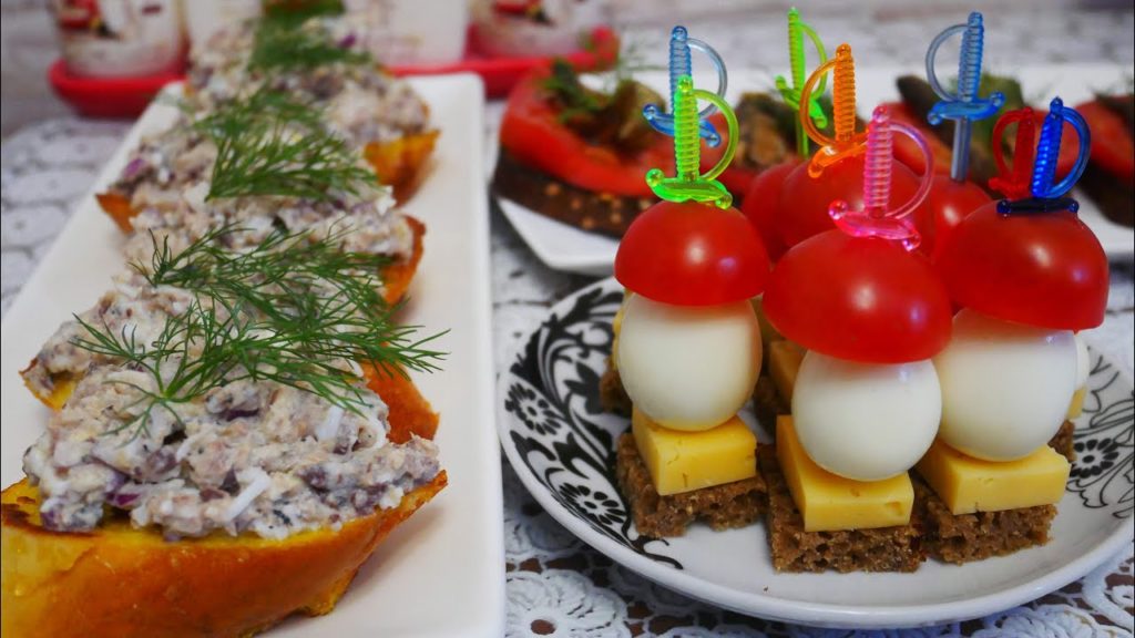 ЗАКУСКИ на ПРАЗДНИЧНЫЙ стол. ТРИ ВИДА. БЫСТРЫЕ и ВКУСНЫЕ закуски за 5 минут ЗАКУСКИ на ПРАЗДНИЧНЫЙ стол. ТРИ ВИДА. БЫСТРЫЕ и ВКУСНЫЕ закуски за 5 минут