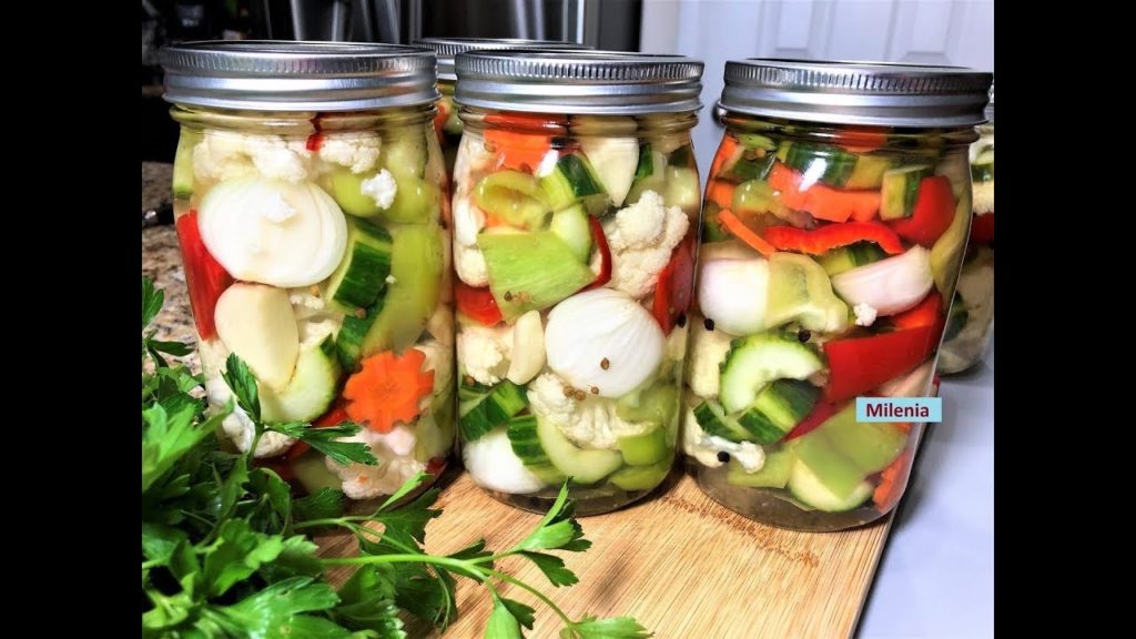 АРОМАТНЫЕ И ХРУСТЯЩИЕ ОВОЩИ  с Цветной Капустой  на Зиму. Эффектная и вкусная закуска !