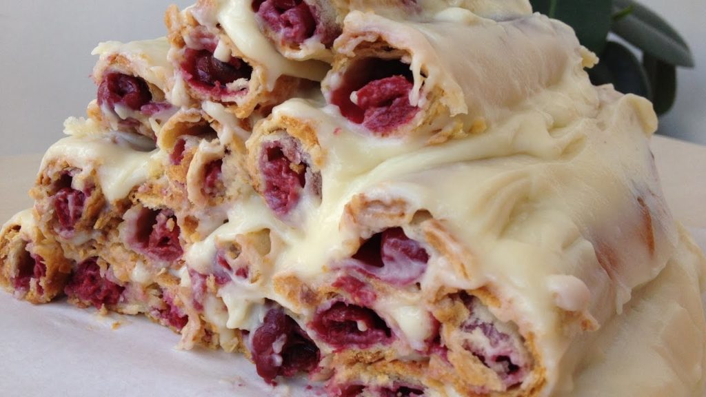 Торт Монастырская Изба (Избушка)-Легко и Вкусно (Cake with Cherry, "Izba" English Subtitles)