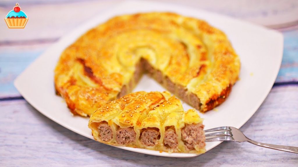БЫСТРЫЙ ПИРОГ С МЯСОМ "УЛИТКА" - ну, оОчень вкусный!