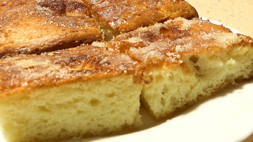 Быстрый пирог Дрожжевой пирог Вкусный сахарный пирог рецепт тает во рту