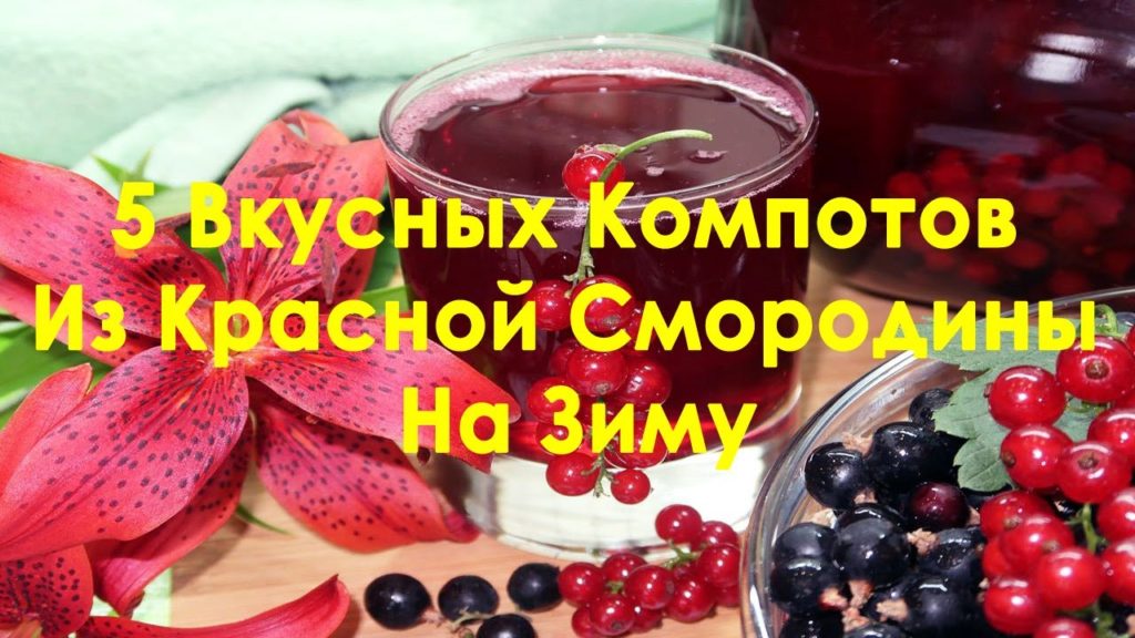 5 Самых Вкусных Компотов Из Красной Смородины На Зиму. Компот из смородины на зиму рецепты