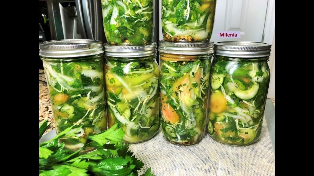Салат из ЗЕЛЕНЫХ ПОМИДОРОВ на зиму. Фаворит ДОНСКОЙ КУХНИ. Съедается без остатка.