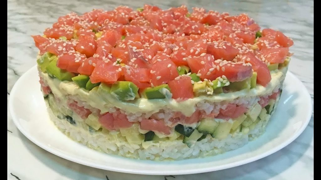 Салат "СУШИ" Неимоверно Вкусный и Очень Красивый / Ленивые Суши / Sushi Salad Салат "СУШИ" Неимоверно Вкусный и Очень Красивый / Ленивые Суши / Sushi Salad