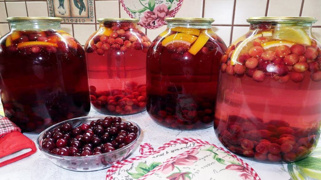 Вишневый компот с апельсином на зиму. Компот из вишни и апельсина просто, быстро и очень вкусно!