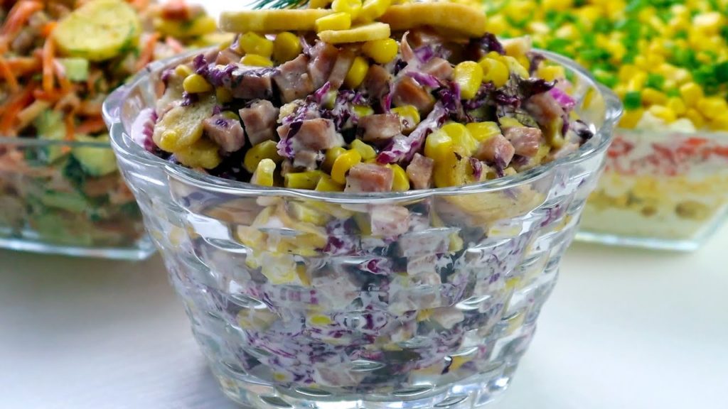 Салат "МИНУТКА" ТРИ быстрых салата с сухариками/Просто,Но потрясающе вкусно! Салат "МИНУТКА" ТРИ быстрых салата с сухариками/Просто,Но потрясающе вкусно!
