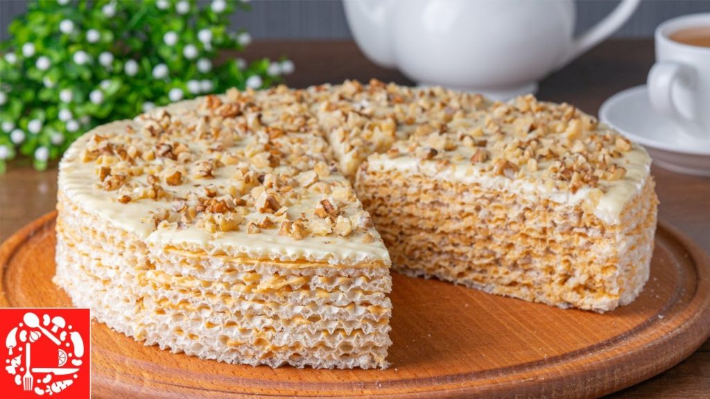 Вкус из Детства! Вафельный торт без выпечки
