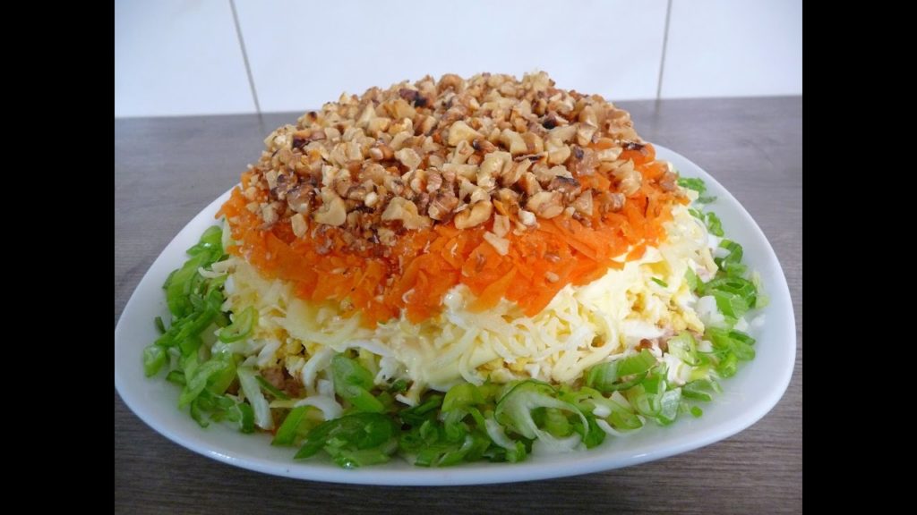 🔴Салат с печенью трески Праздничный  Очень вкусный