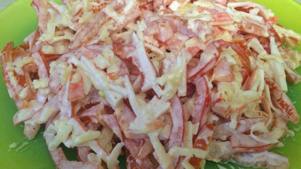 САМЫЙ ВКУСНЫЙ САЛАТ С КРАБОВЫМИ ПАЛОЧКАМИ "КРАСНОЕ МОРЕ"!