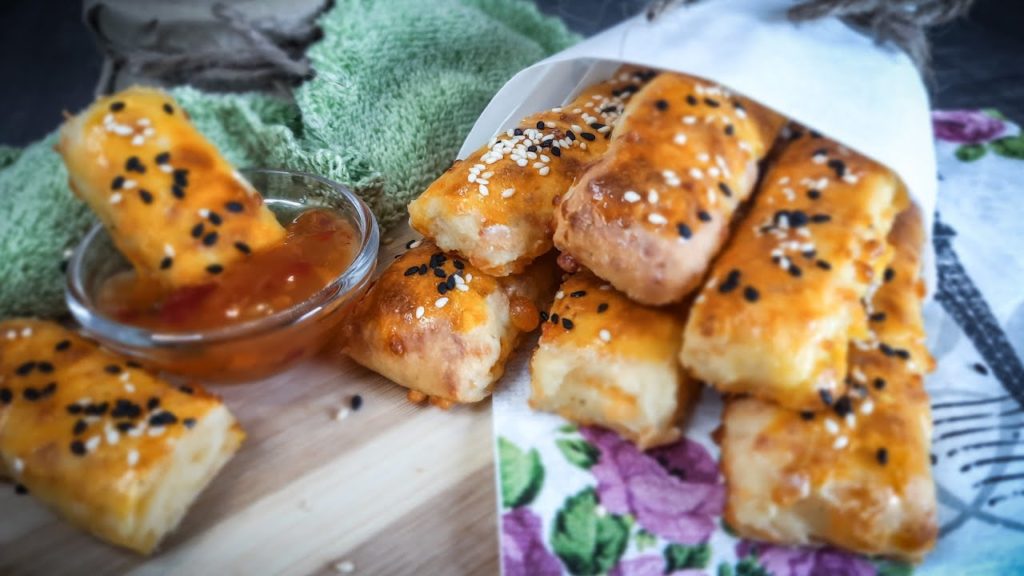 Творожно-Сырные Палочки с Кунжутом. Невероятная Закуска из Творога и Сыра | Во Меню Просто и Вкусно