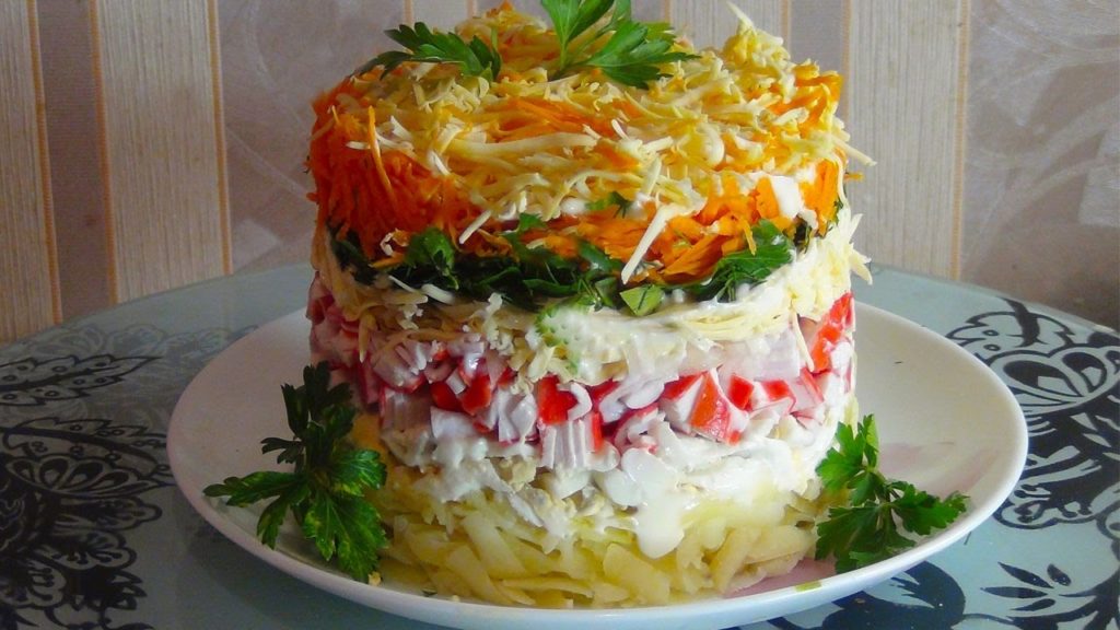 Очень вкусный и нежный салат  "Бархат " (Salad "Velvet")