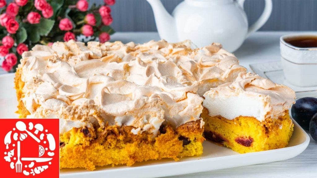 Пирог со Сливами и Безе! Вкусно, Просто и Доступно!