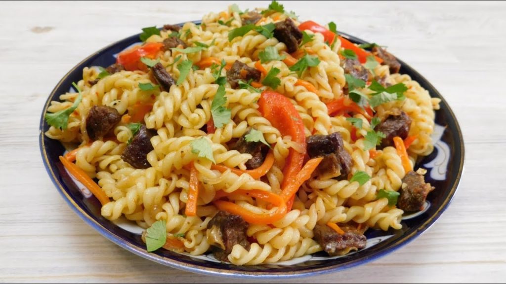 ВКУСНЫЙ УЖИН ЗА 20 МИНУТ! БЫСТРЫЙ РЕЦЕПТ/ УЗБЕКСКИ МАКАРОН ПЛОВ/ РЕЦЕПТЫ/ УЗБЕКСКАЯ КУХНЯ