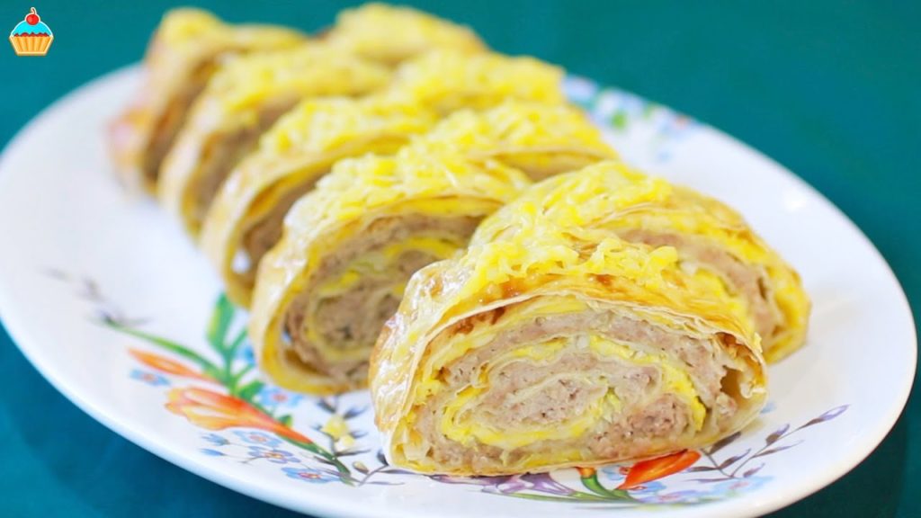 Мясной рулет с сыром из ЛАВАША - ну, оОчень вкусный!