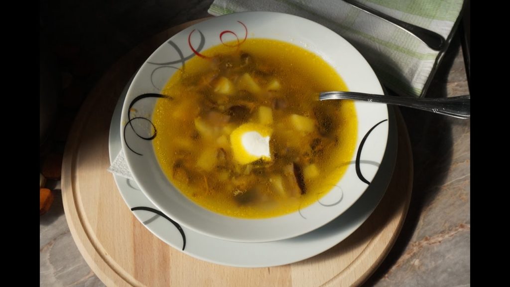 Очень вкусный суп с грибами