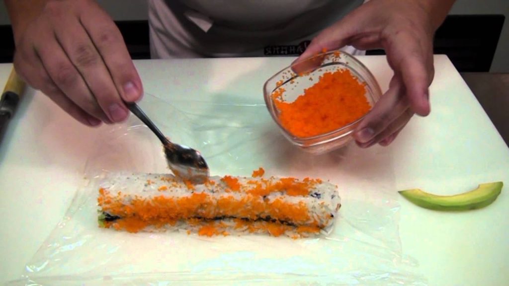 Ролл Калифорния с крабовым мясом