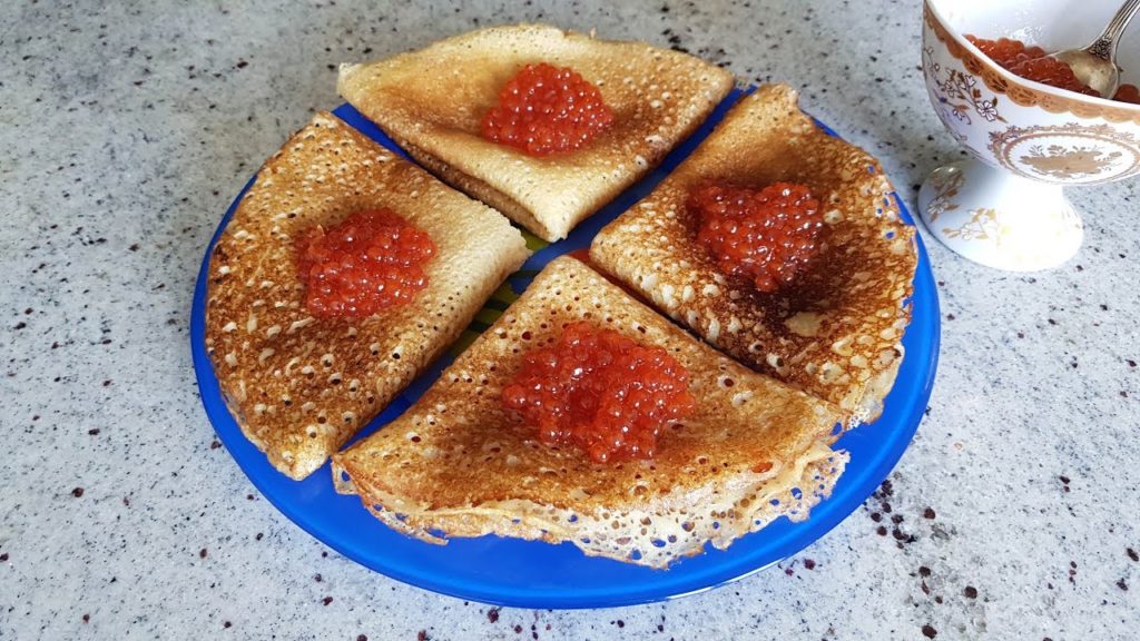 БЛИНЧИКИ с икрой. Pancakes ENG SUB. Выпуск №443