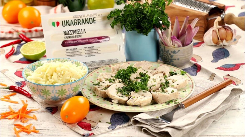 Рулет из курочки с сыром в фольге