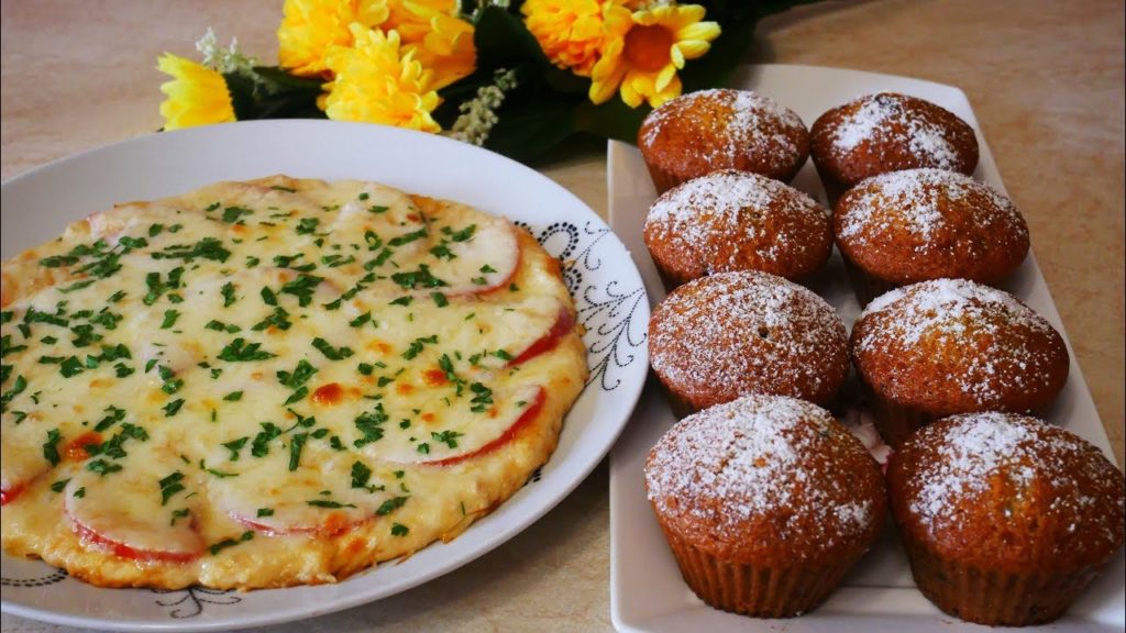Готовить Всем !! Бомба!! БЕЗ МУКИ / Всё Перемешали / Куриная Пицца и Супер Быстрые Шоколадные Кексы