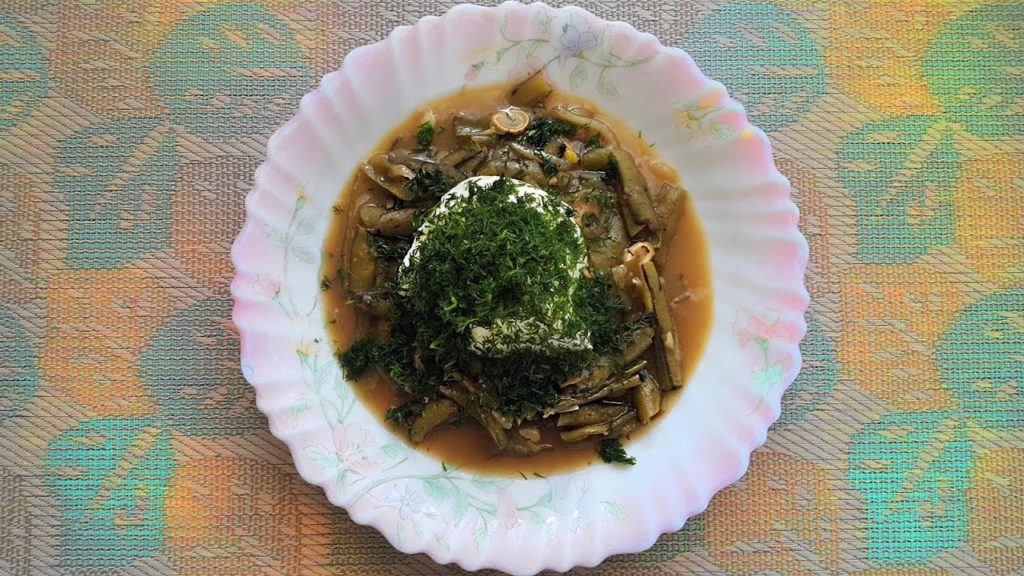 Зеленые бобы в лимонном соусе. Турецкая кухня  Bakla