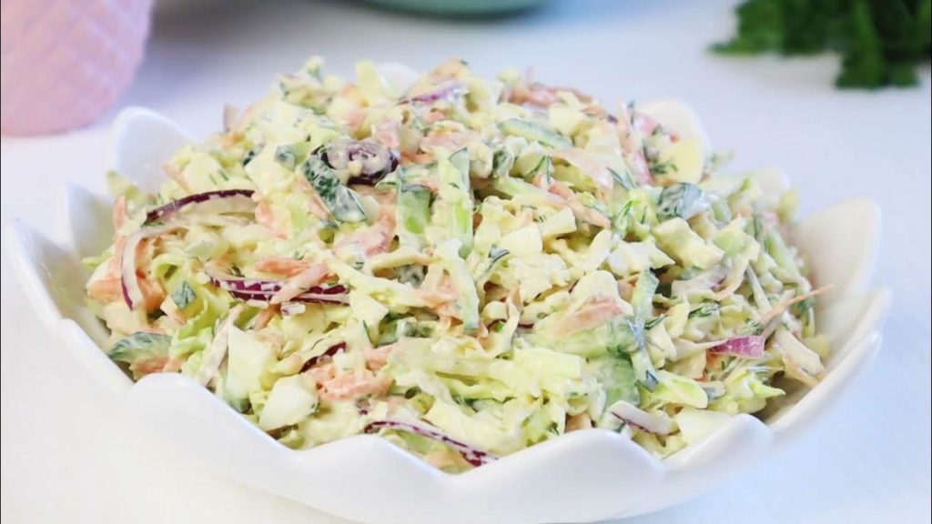 Мой "Дежурный"Салат из КАПУСТЫ!Простой  Быстрый Вкусный,съедается молниеносно!