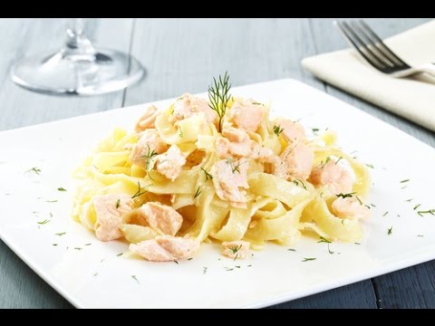 Паста с морепродуктами, в сливочном соусе