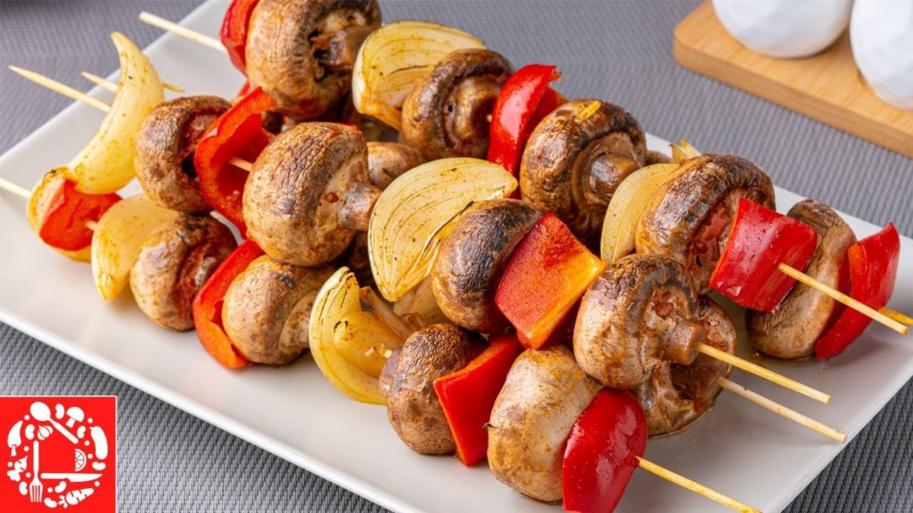 Шашлычки из шампиньонов. Простой и Вкусный рецепт в Духовке