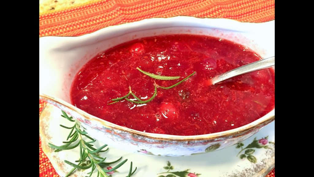 СОУС ИЗ КЛЮКВЫ традиционный к индейке и другому мясу.