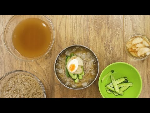 Как готовить кукси из гречневой лапши - Mul naengmyeon