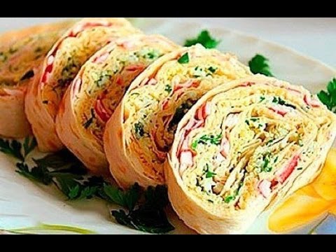 Рулет из лаваша с колбасой и сыром! Рулет из лаваша с ветчиной и свежим огурцом.