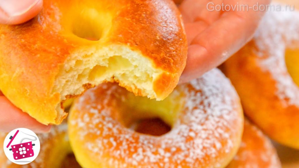 Пончики БЕЗ Дрожжей и БЕЗ Масла! МЯГОНЬКИЕ и Очень Вкусные! Готовим Дома