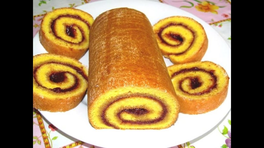 Вкусно - #РУЛЕТ БИСКВИТНЫЙ с Клубничным Вареньем РУЛЕТ #Рецепт Выпечка Вкусно - #РУЛЕТ БИСКВИТНЫЙ с Клубничным Вареньем РУЛЕТ #Рецепт Выпечка