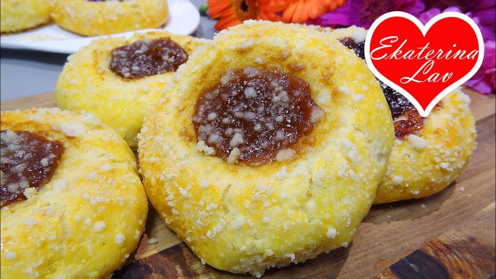 БУЛОЧКИ ЗА 40 МИНУТ! Без дрожжей, с джемом (повидлом), творожные! Buns with jam!