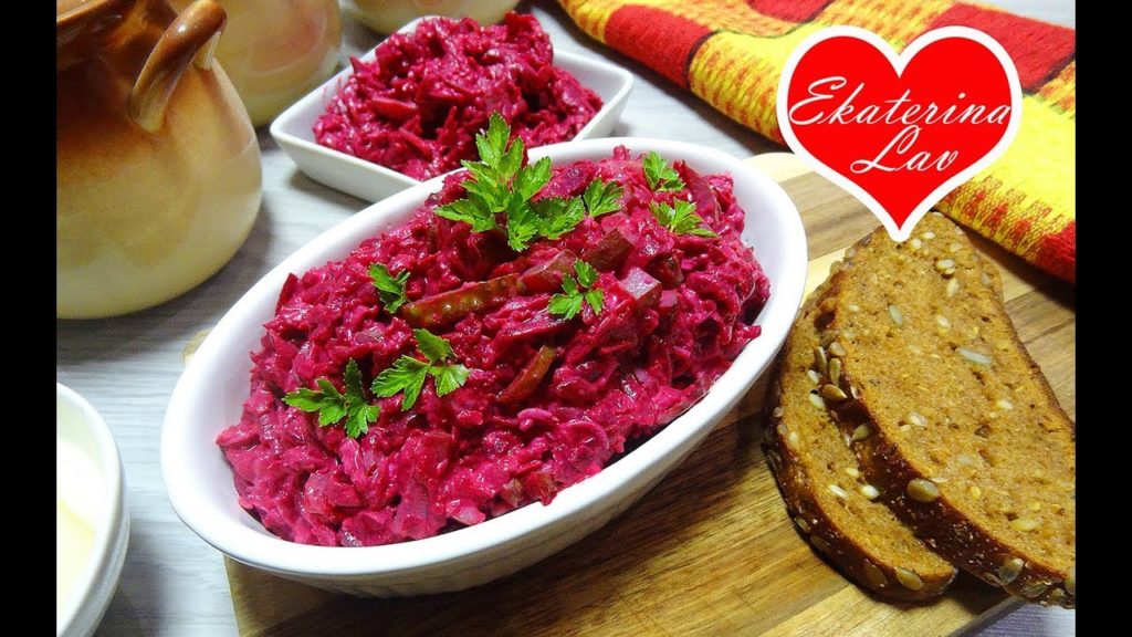 СВЕКОЛЬНЫЙ САЛАТ ПО-НОВОМУ с яйцом и маринованным огурцом! BEET SALAD!