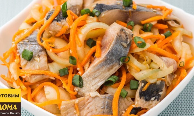 Попробуйте, и Вы Обалдеете как это Вкусно! 🐟🥕😋 Салат-закуска из селедки по-корейски