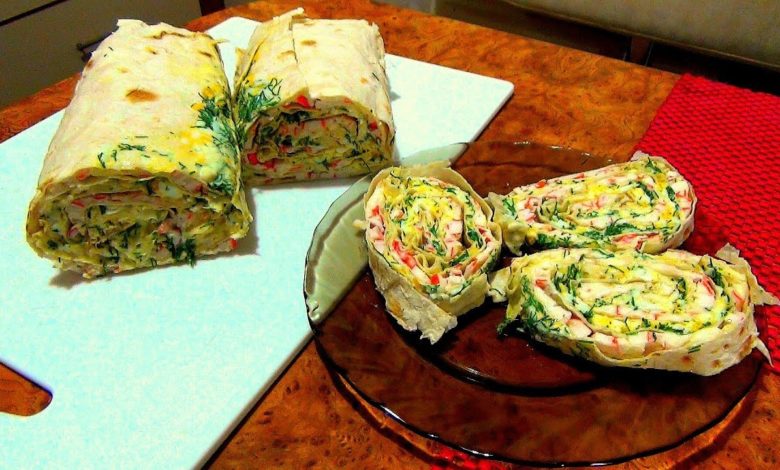 Рулет из лаваша - мировая закуска. Быстро, вкусно, питательно. Простые домашние рецепты.