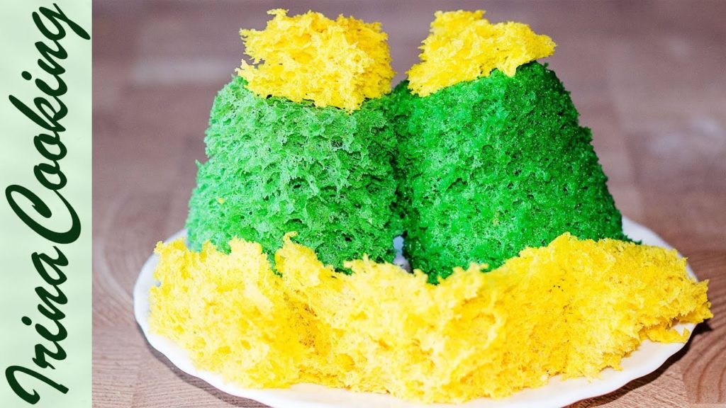 БИСКВИТНЫЙ МОХ ○ Молекулярный БИСКВИТ ○ ДЕКОР | Biscuit Green Moss Cake Decoration
