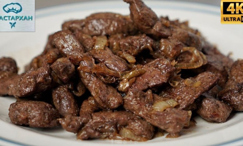 КАК ПРАВИЛЬНО ЖАРИТЬ ПЕЧЕНЬ С ЛУКОМ, ЧТОБЫ ВКУСНО, ПРОСТО И БЫСТРО ☆ Дастархан