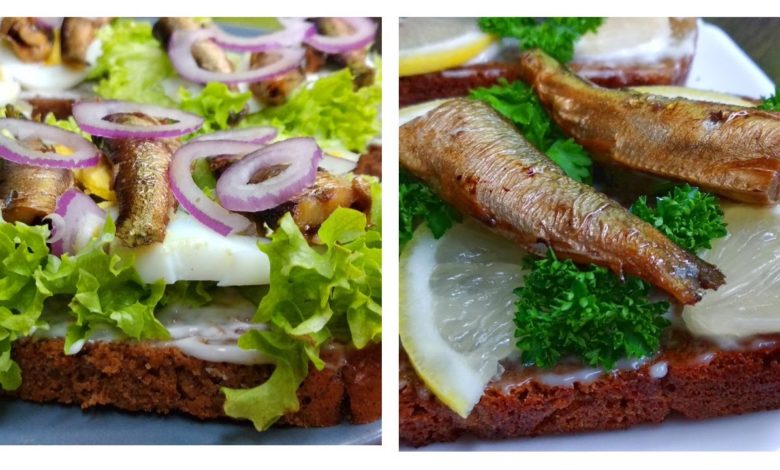 ДВА РЕЦЕПТА вкусных БУТЕРБРОДОВ со ШПРОТАМИ  Быстро и легко!