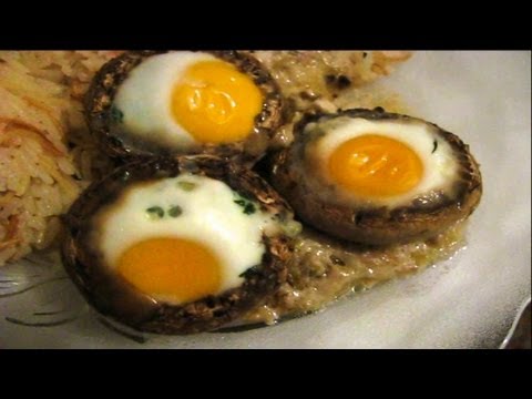 Mantar Dolması. Грибы фаршированные с перепелиными яйцами. TURKEY. IZMIR. Mantar Dolması. Грибы фаршированные с перепелиными яйцами. TURKEY. IZMIR.