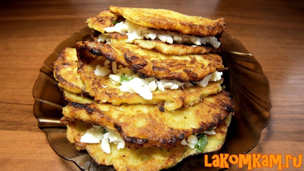 Драники с начинкой. Рецепт быстрой закуски
