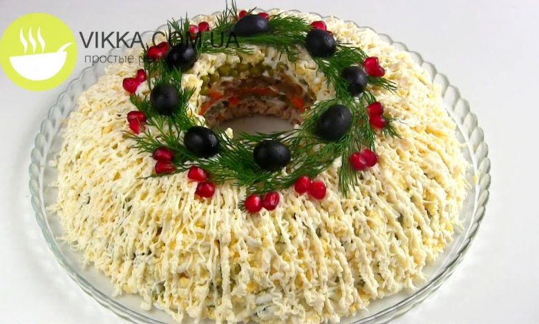 Салат  на Новый Год "Купеческий"/ПРАЗДНИЧНЫЙ мясной салат